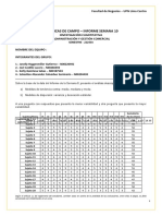 Prácticas de Campo - Informe Semana 10: Facultad de Negocios - UPN Lima Centro