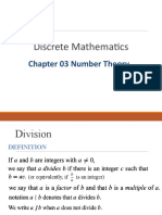 Discrete Mathematics: Chapter 03 Number Theory