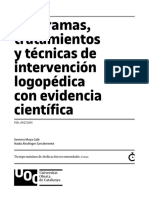 Programas, Tratamientos y Técnicas de Intervención Logopédica Con Evidencia Científica
