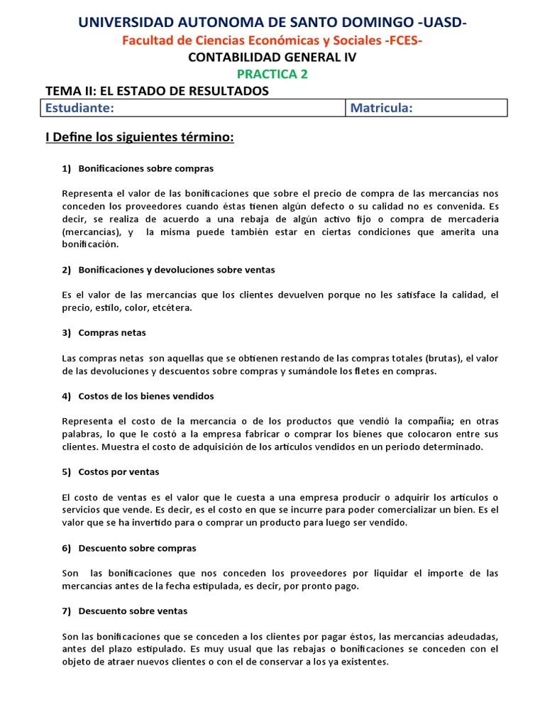 Contabilidad de Costos y Resultados | PDF | Estado de resultados | Costo