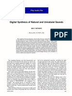 Digital Synthesis of Natural and Unnatural Sounds - MaxMathews - 1982