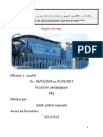 rapport du stage