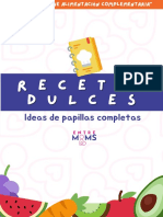 Recetas Dulces Papillas - Taller A.C 2021