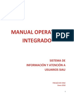 Manual Operativo Integrado: Sistema de Información Y Atención A Usuarios Siau