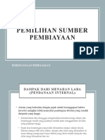 Pemilihan Sumber Pembiayaan: Perencanaan Perpajakan