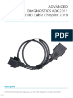 ADVANCED DIAGNOSTICS ADC2011 OBD Cable Chrysler 2018