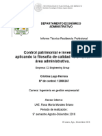 Control Patrimonial e Inventarios Aplicando La Filosofía de Calidad "5 S" en El Área Administrativa