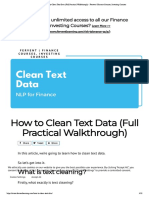 How To Clean Text Data (Full Practical Walkthrough) - Fervent - Finance Courses, Investing Courses