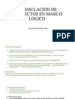 Formulacion de Proyectos en Marco Logico: Leon Ernesto Gomez Zea