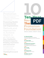 10 Year Review of Thai Health Promotion Foundation