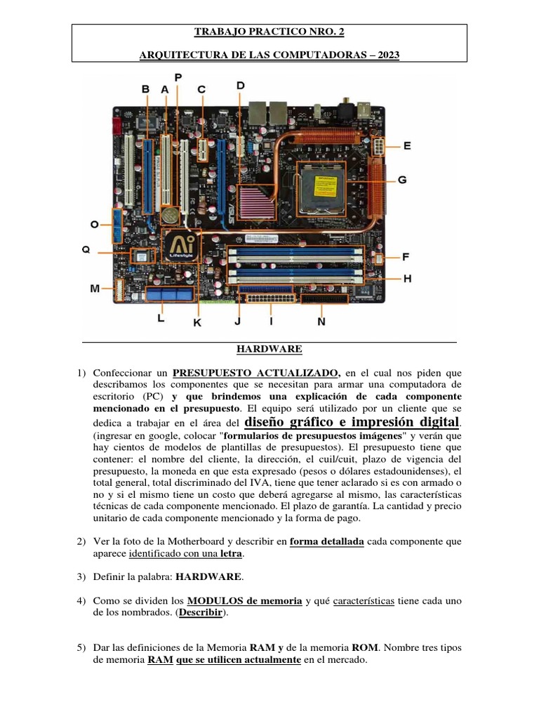 Presupuesto PC Diseño Gráfico 2023 | PDF | Presupuesto | Hardware de la ...