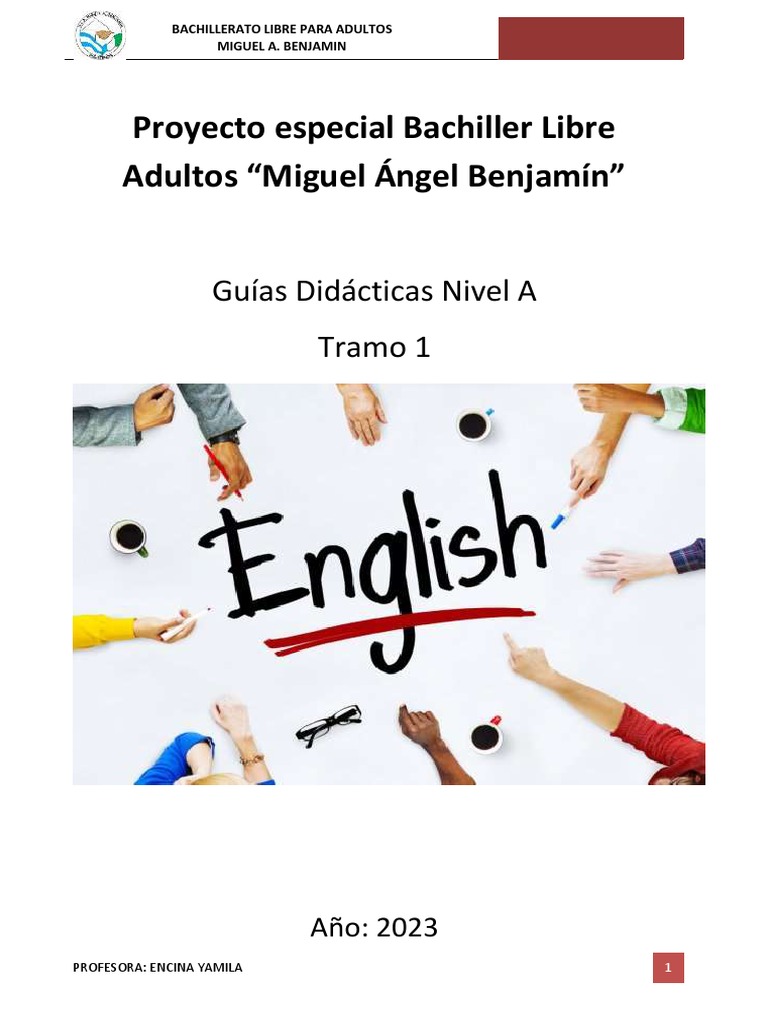 INGLES A 1er Tramo PDF Lingüística Color
