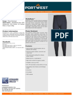 FR14 - Flame Resistant Anti-Static Leggings Modaflame™: Product Specification & Technical Datasheet
