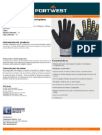 A722 - Guante Anti-Corte y Anti-Golpes: Product Specification & Technical Datasheet