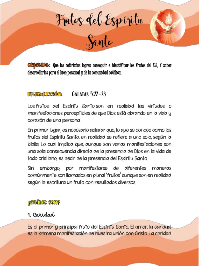 Frutos Del ES | PDF | Fruto Del Espiritu Santo | Alma