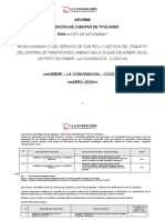 Informe de Rendición de Cuentas de Titulares-Pliego