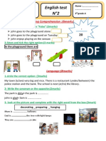 English Test N°2: Listening Comprehension: (6marks)