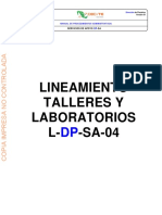 Lineamiento Talleres Y Laboratorios L - SA-04: Servicios de Apoyo - SA