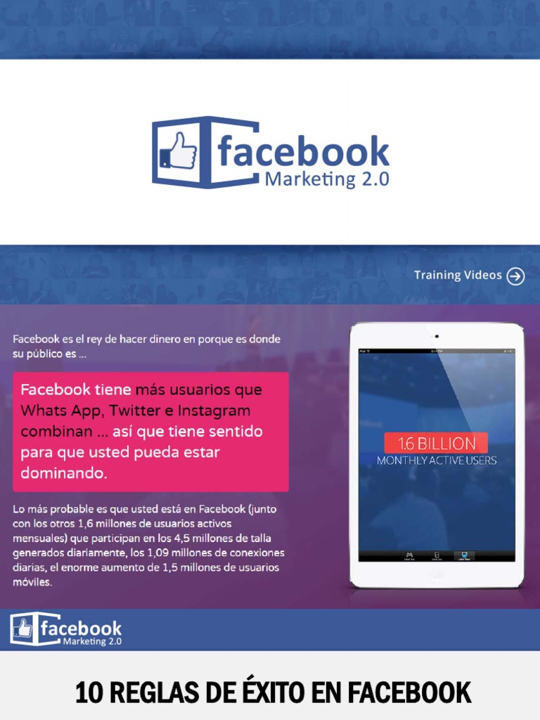 Facebook Marketing. 10 Reglas de Éxito en Facebook | PDF | Facebook ...