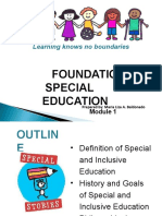 Foundations of Special Education: Learning Knows No Boundaries