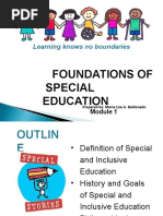 Foundations of Special Education: Learning Knows No Boundaries