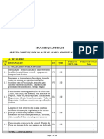 Construção de salas de aulas e área administrativa