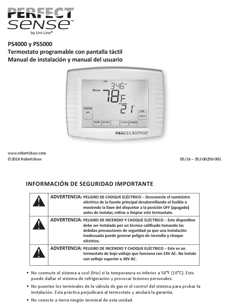 Perfect Sense | PDF | Termostato | Termodinámica