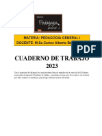 Cuaderno Pedagogia 1 - 2023