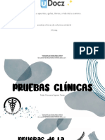 Pruebas Clinicas de Columna Vertebral