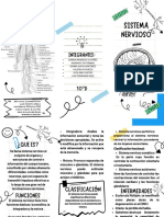 Folleto Tríptico Flyer Academia de Clases de Repaso Escolar Doodle Marrón y Blanco