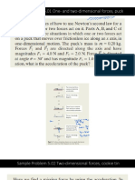 Sample Problem 5.01 One-And Two-Dimensional Forces, Puck