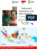 Indonesia's Experience and Best Practices