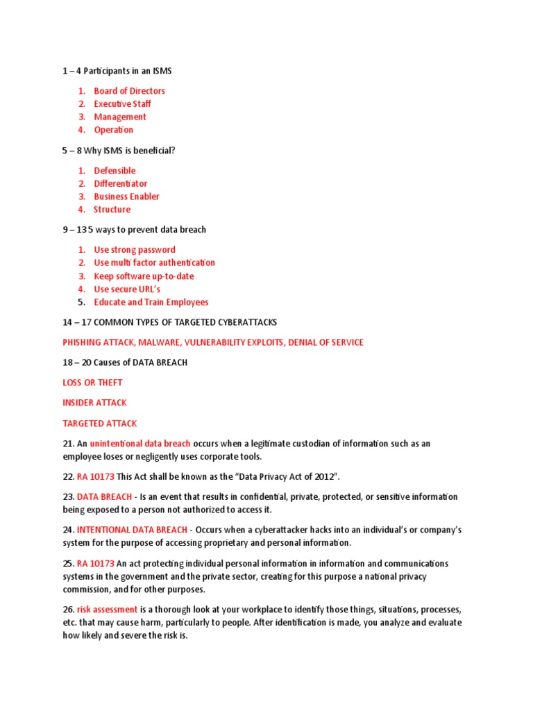 Quiz Pdf Information Security Privacy