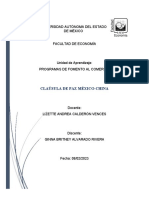 Universidad Autónoma Del Estado de México Facultad de Economía