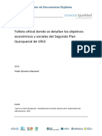 Folleto Sobre Los Objetivos Económicos y Sociales Del Segundo Plan Quinquenal