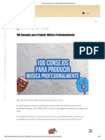 100 Consejos para Producir Música Profesionalmente