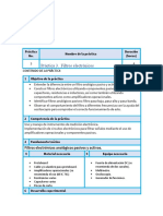 Práctica 3. Filtros Electrónicos