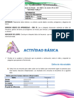 Matemáticas - Estadística 3° - Unidad 1 - Guía - 1 Tabla de Frecuencias