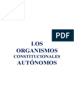 Los Organismos Constitucionales Autonomos