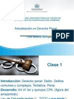 Actualización en Derecho Penal. - Los Delitos Complejos