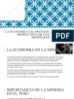 La Economía Y El Proceso Productivo de Los Minerales: Cervantes Machaca, Jhefferson Fabián