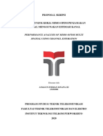 Proposal Skripsi: Performance Analysis of Mimo-Ofdm Multi Spatial Using Channel Estimation