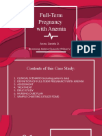 Full-Term Pregnancy With Anemia: Arceo, Daniela D. Bicomong, Aedrea Queesha Vhiban V