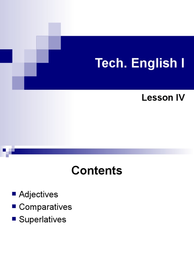 Technical English I Lesson IV PDF Linguistics