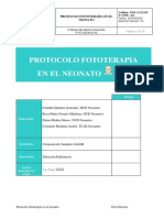 Protocolo Fototerapia en El Neonato