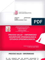 Epidemiología: Proceso Salud-Enfermedad