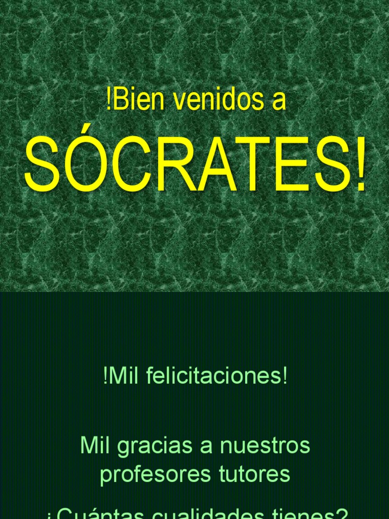 Socrates General PDF Conceptos psicologicos Modificación de