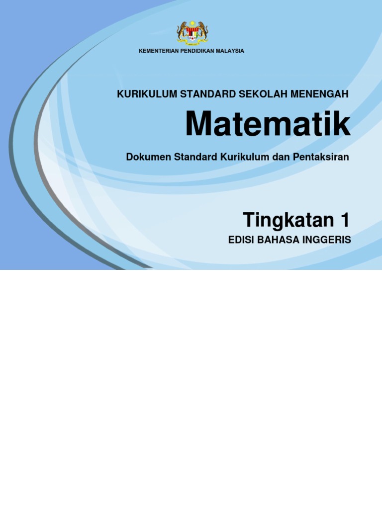 Dskp mathematics form 1 pdf alasan mengajar matematika