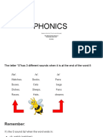 3rd Grade PHONICS - S-Ending Sounds