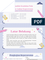 Menganalisis Kesalahan Pada Laporan Asuhan Keperawatan: Dosen Pengampu: DR - Rosnani, M.Kep - Sp.Kep - Mat